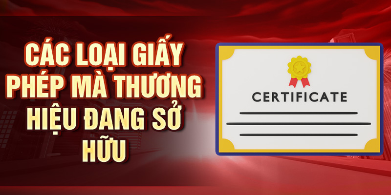 R88 – Cơ Hội Thắng Lớn Trong Mỗi Ván Game Chất Lượng Các loại giấy phép mà thương hiệu đang sở hữu